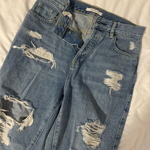 PacSun Blue Distressed Boyfriend Jeans